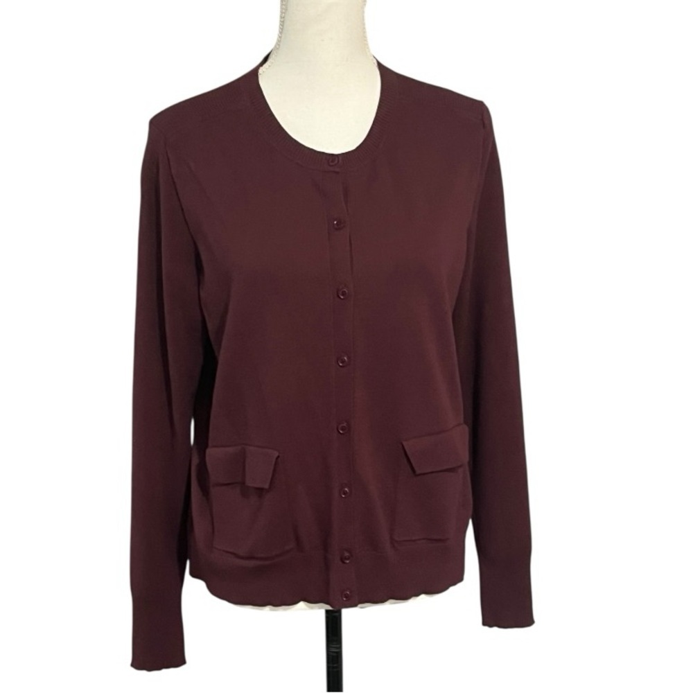 Banana Republic XL Brown Cardigan Sweater Classic Knit
